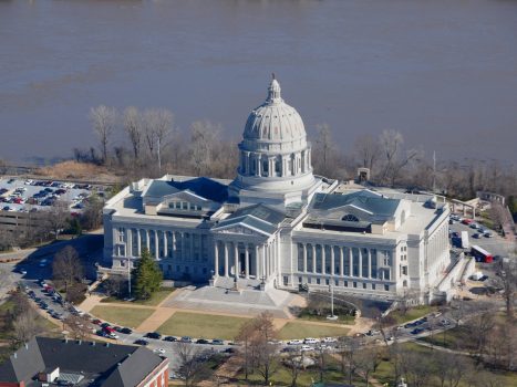 "File:AP of Missouri State Capitol Building.jpg" by KTrimble at English Wikipedia is marked with CC0 1.0